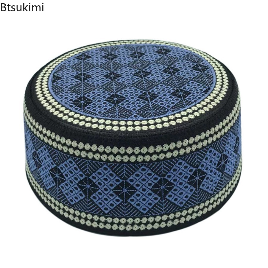 ヴィンテージ刺繍入りヒジャブ男性用礼拝帽インドターバン帽子大 - Ethnic Fashion India のレビューと価格